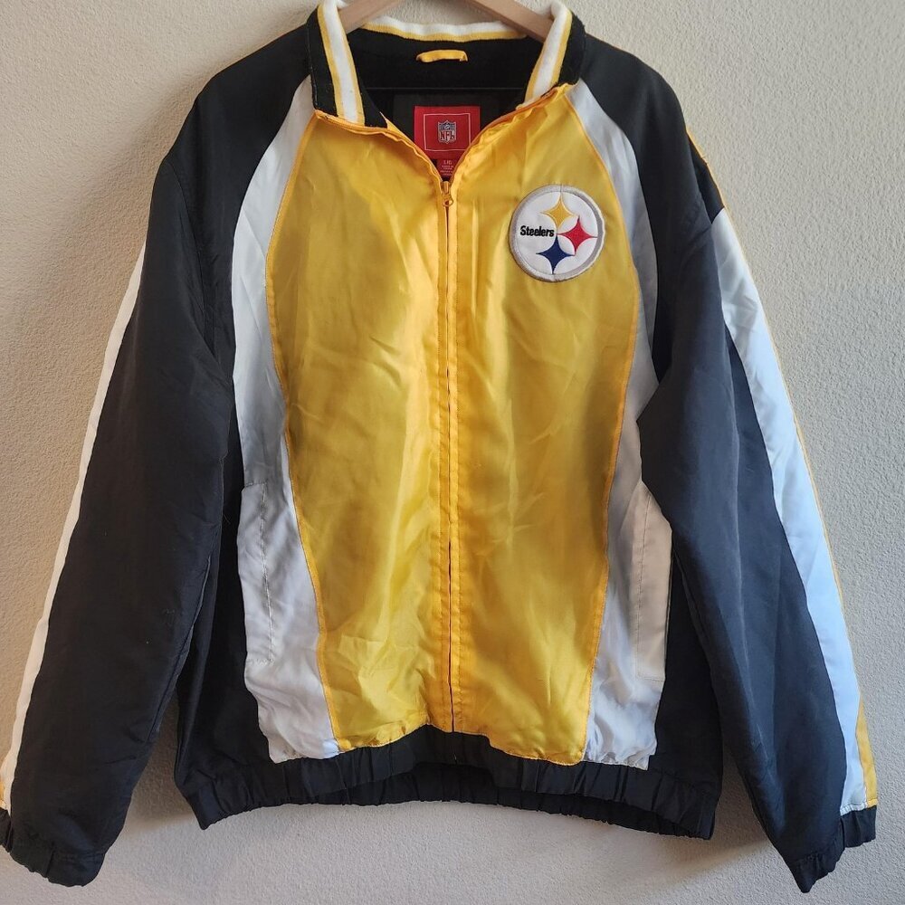 Vintage Pittsburgh Steelers Jacket Mens Large NFL Football G-III Apparel